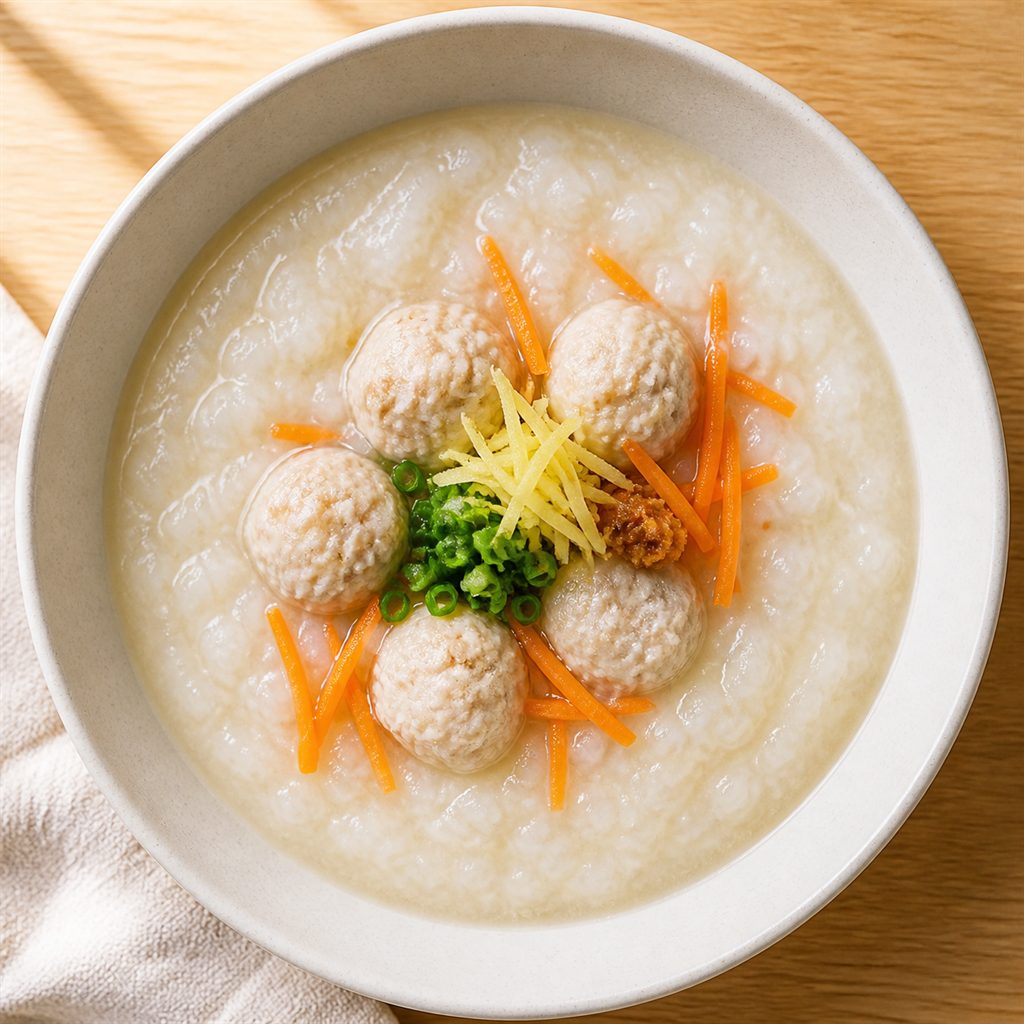 胃腸にやさしい低FODMAP鶏つくね粥